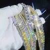 5mm Diamons Moissanite Chains Gold Iced Out Tennis Chain for Men Women