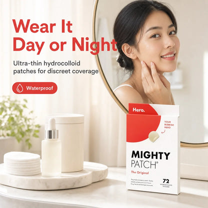 Cosmetics Mighty Original Patch,Natural Hydrocolloid Acne Patch Gentle Non-Irritating Acne Patch for Face 36/72 Counts Face Care