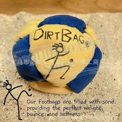 World Foot Bag DirtBag Hacky Sack Footbag Sand Filled Synthetic Suede for Party & Training